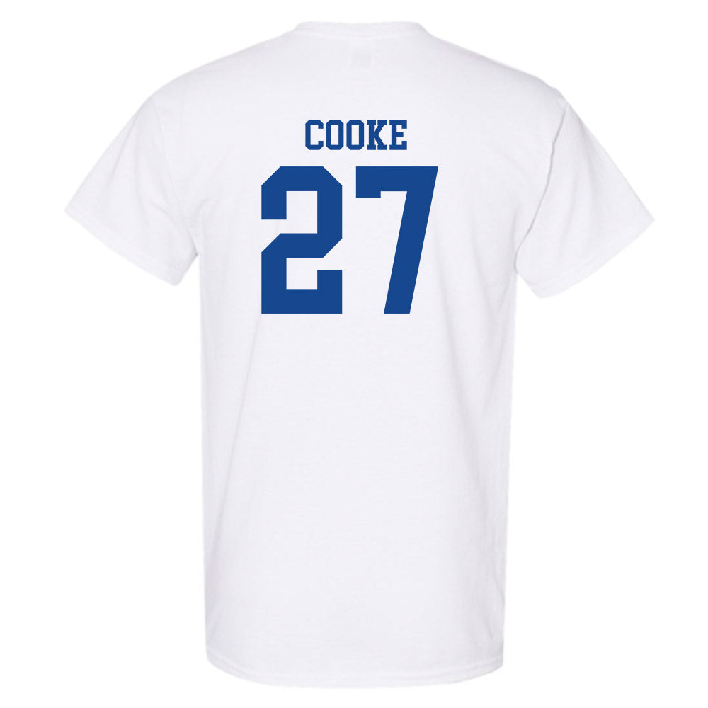 SMU - NCAA Football : Siler Cooke - White T-Shirt-1
