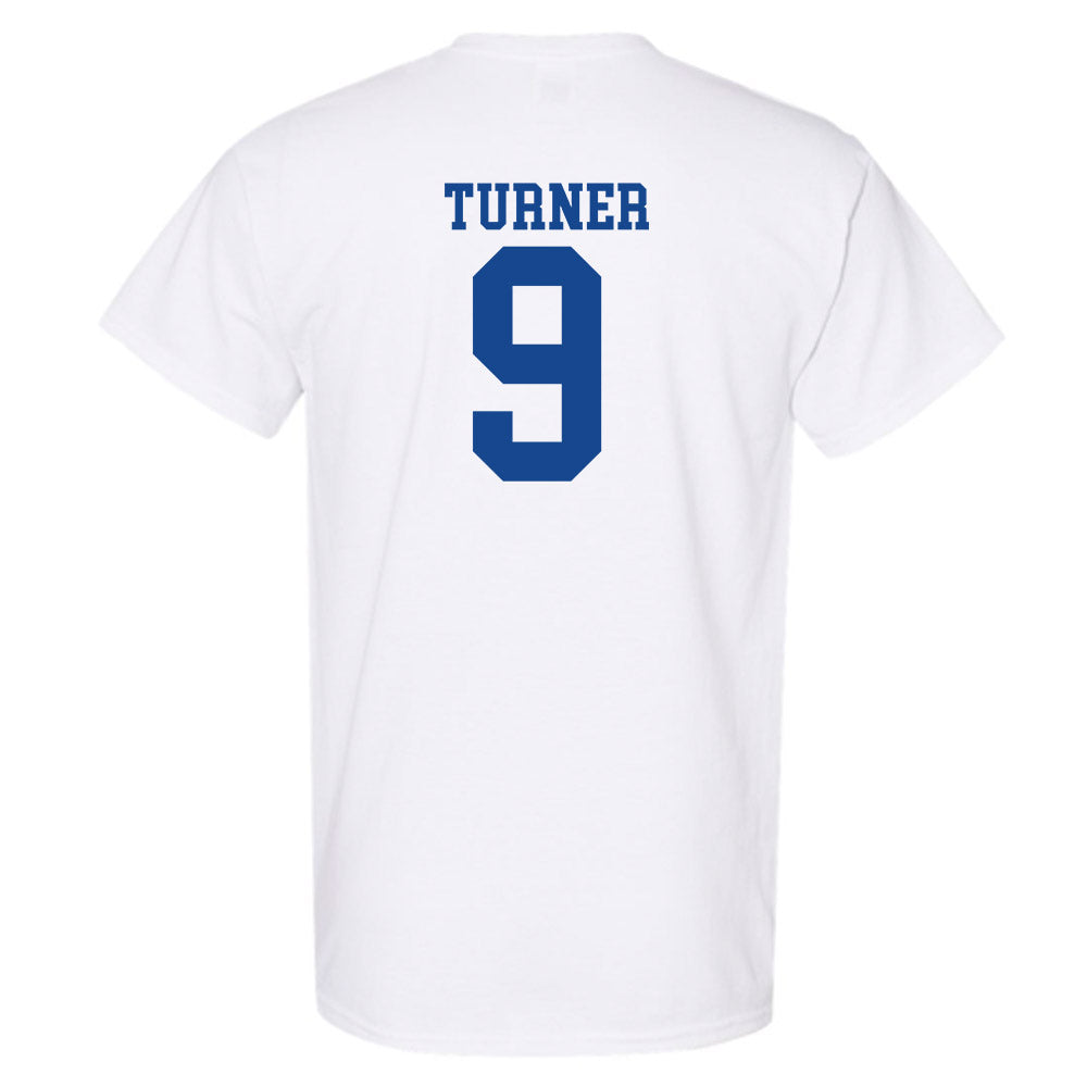 SMU - NCAA Football : Zachery Turner - White T-Shirt-1