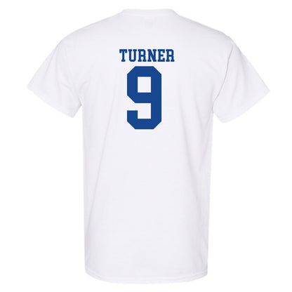 SMU - NCAA Football : Zachery Turner - White T-Shirt-1