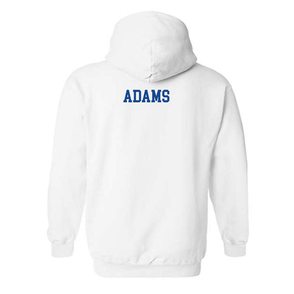 SMU - NCAA Football : Jordyn Adams - White Hooded Sweatshirt-1