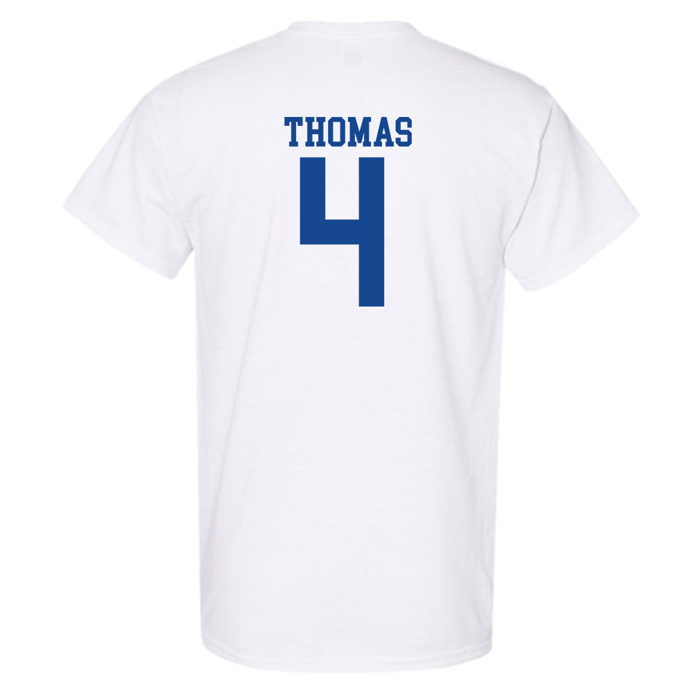 SMU - NCAA Football : Jayvon Thomas - White T-Shirt-1