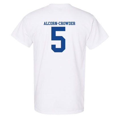 SMU - NCAA Football : Malcolm Alcorn-Crowder - White T-Shirt-1
