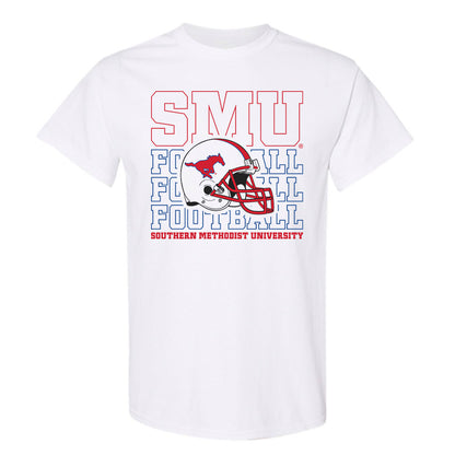 SMU - NCAA Football : Carterrious Brown - White T-Shirt-0