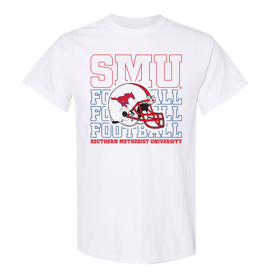 SMU - NCAA Football : Pupungatoa Katoa - White T-Shirt-0