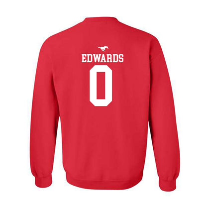 SMU - NCAA Men's Basketball : B.J. Edwards - Sports Shersey Crewneck Sweatshirt-1