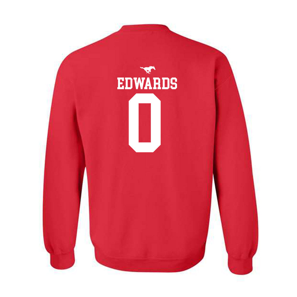 SMU - NCAA Men's Basketball : B.J. Edwards - Sports Shersey Crewneck Sweatshirt-1