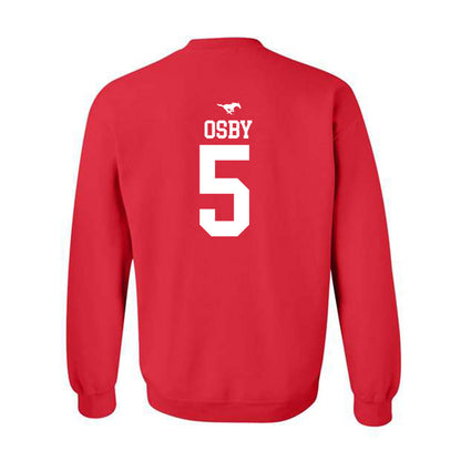SMU - NCAA Women's Basketball : Zoe Osby - Sports Shersey Crewneck Sweatshirt-1