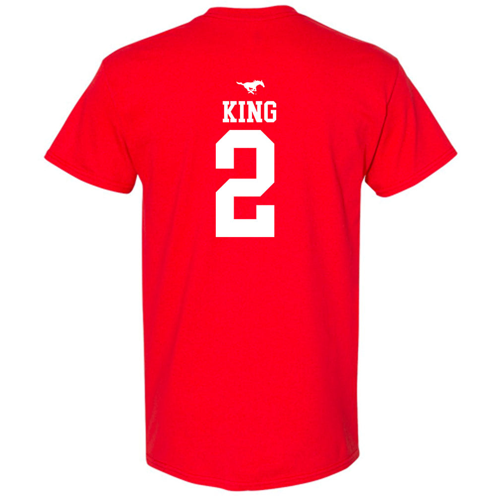 SMU - NCAA Women's Basketball : Zahra King - Sports Shersey T-Shirt-1