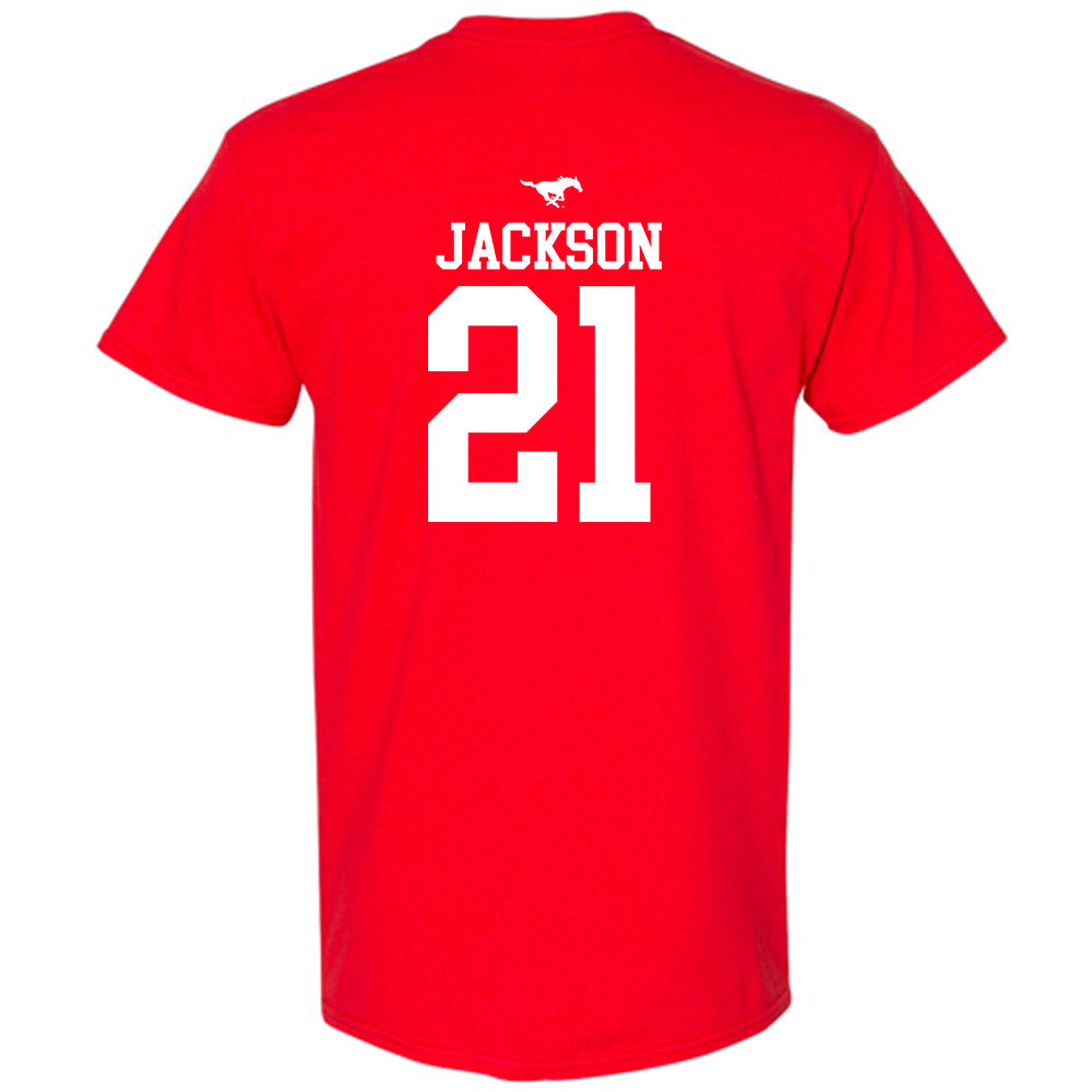 SMU - NCAA Women's Basketball : Kaylin Jackson - Sports Shersey T-Shirt-1