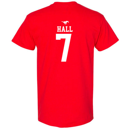 SMU - NCAA Women's Basketball : Grace Hall - Sports Shersey T-Shirt-1