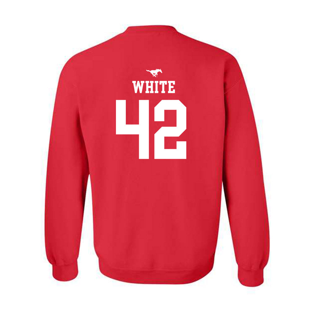 SMU - NCAA Women's Basketball : Roxy White - Sports Shersey Crewneck Sweatshirt-1