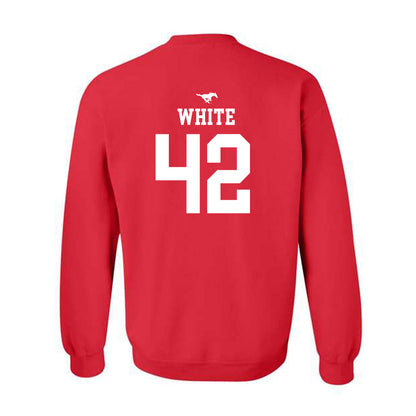 SMU - NCAA Women's Basketball : Roxy White - Sports Shersey Crewneck Sweatshirt-1
