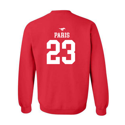 SMU - NCAA Women's Basketball : Paulina Paris - Sports Shersey Crewneck Sweatshirt-1