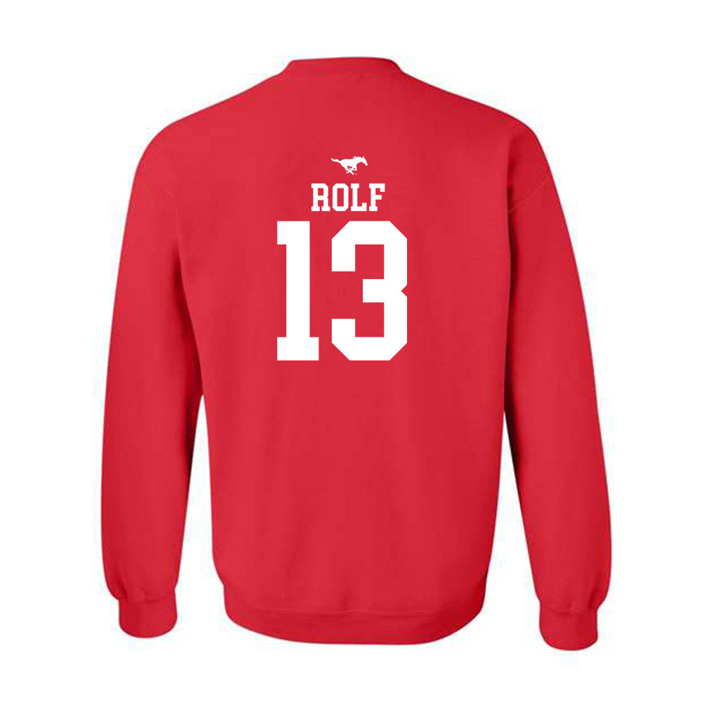 SMU - NCAA Women's Basketball : Mailien Rolf - Sports Shersey Crewneck Sweatshirt-1
