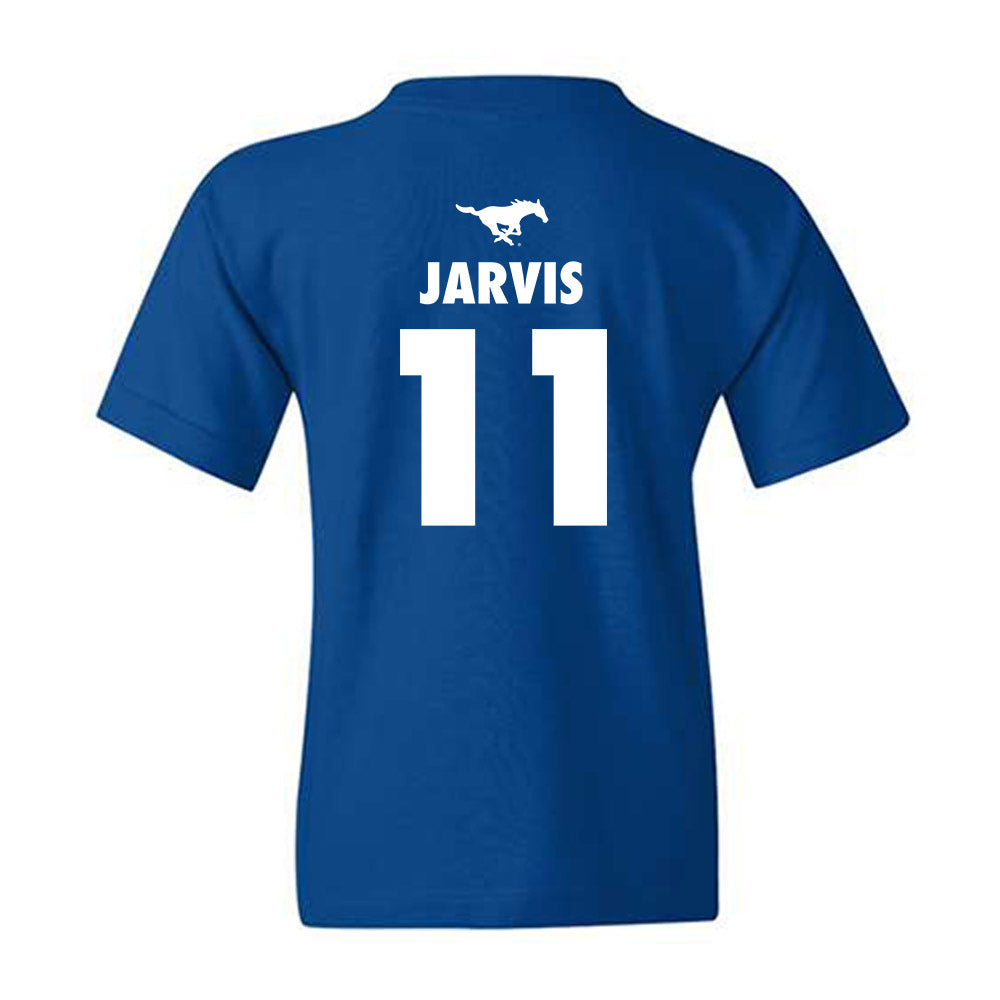 SMU - NCAA Men's Basketball : Sam Jarvis - Sports Shersey Youth T-Shirt-1
