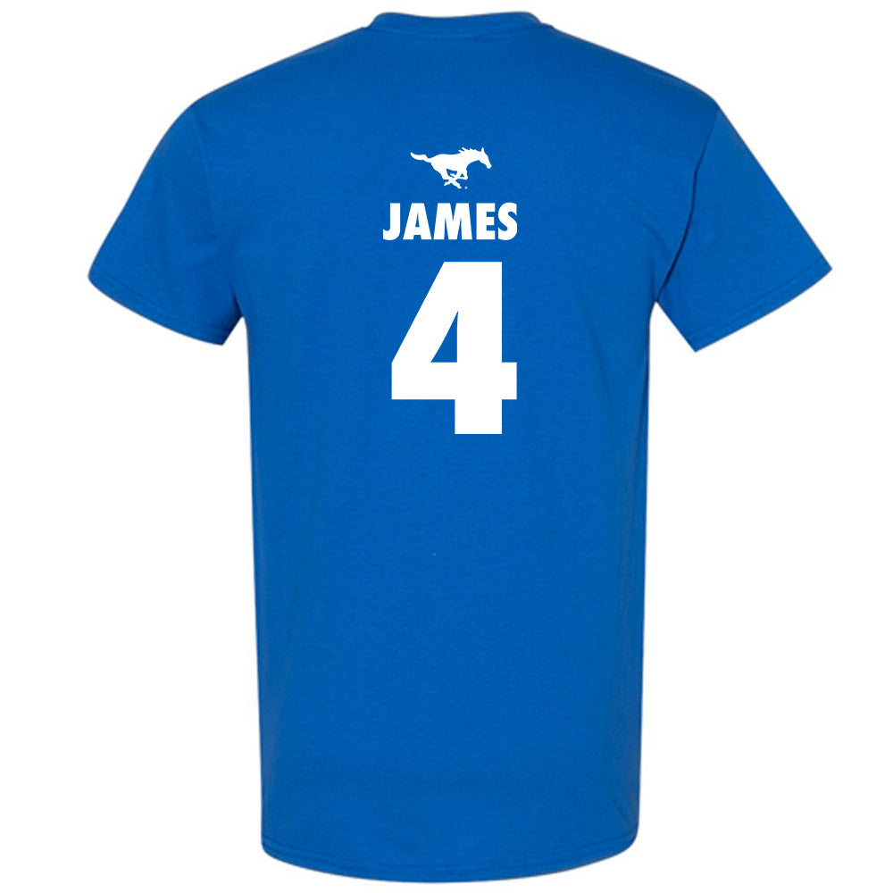 SMU - NCAA Women's Basketball : Shania James - Sports Shersey T-Shirt-1