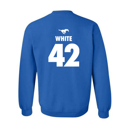 SMU - NCAA Women's Basketball : Roxy White - Sports Shersey Crewneck Sweatshirt-1