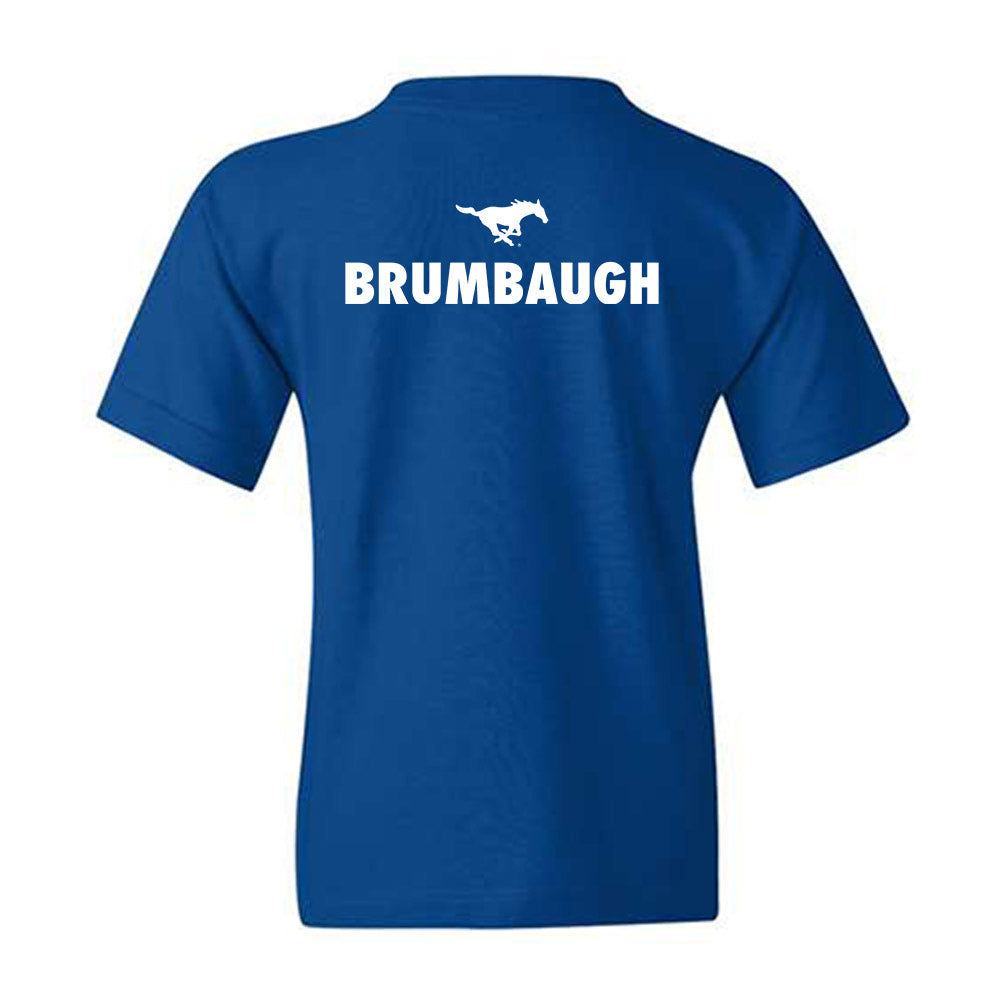 SMU - NCAA Men's Basketball : Rowan Brumbaugh - Sports Shersey Youth T-Shirt-1