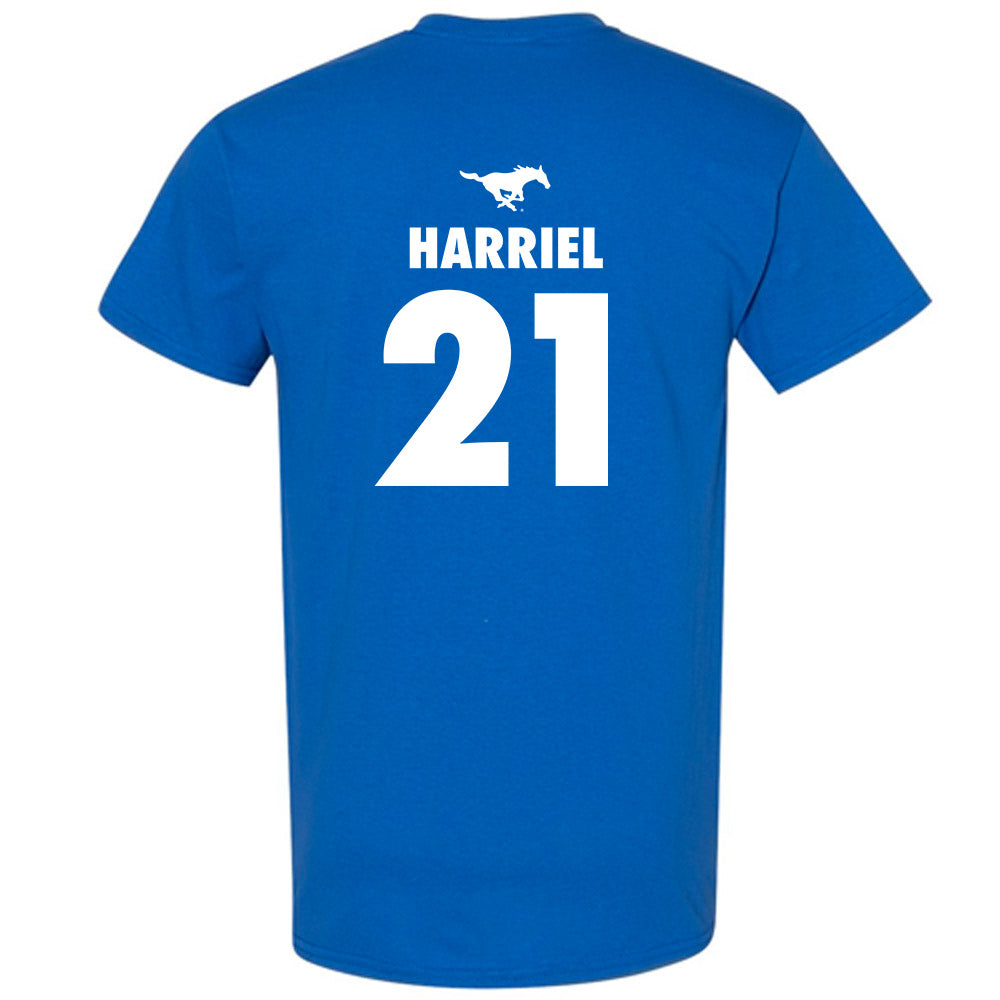 SMU - NCAA Women's Basketball : Jzaniya Harriel - Sports Shersey T-Shirt-1