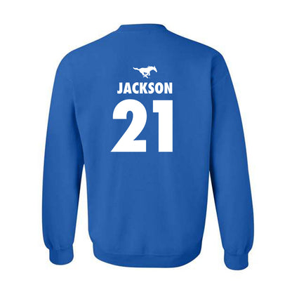 SMU - NCAA Women's Basketball : Kaylin Jackson - Sports Shersey Crewneck Sweatshirt-1