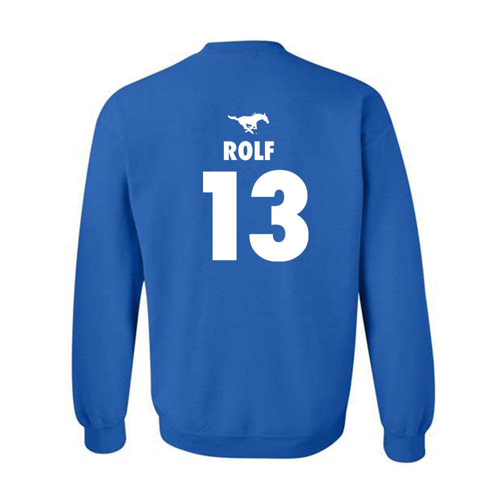 SMU - NCAA Women's Basketball : Mailien Rolf - Sports Shersey Crewneck Sweatshirt-1