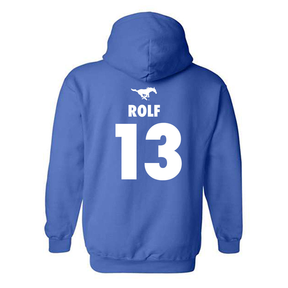 SMU - NCAA Women's Basketball : Mailien Rolf - Sports Shersey Hooded Sweatshirt-1