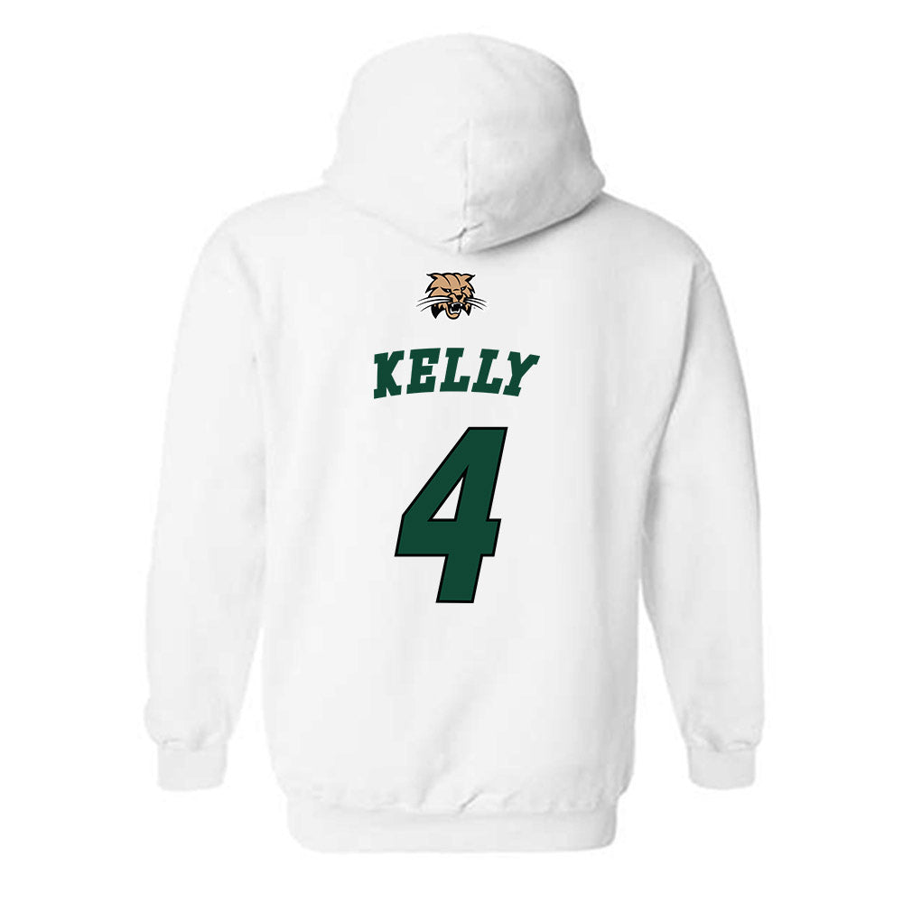 Ohio - NCAA Men's Basketball : JJ Kelly - Sports Shersey Hooded Sweatshirt-1