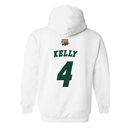 Ohio - NCAA Men's Basketball : JJ Kelly - Sports Shersey Hooded Sweatshirt-1
