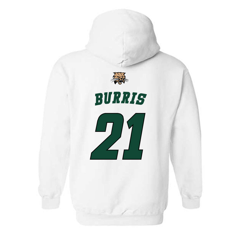 Ohio - NCAA Men's Basketball : Jesse Burris - Sports Shersey Hooded Sweatshirt-1