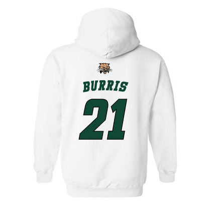 Ohio - NCAA Men's Basketball : Jesse Burris - Sports Shersey Hooded Sweatshirt-1