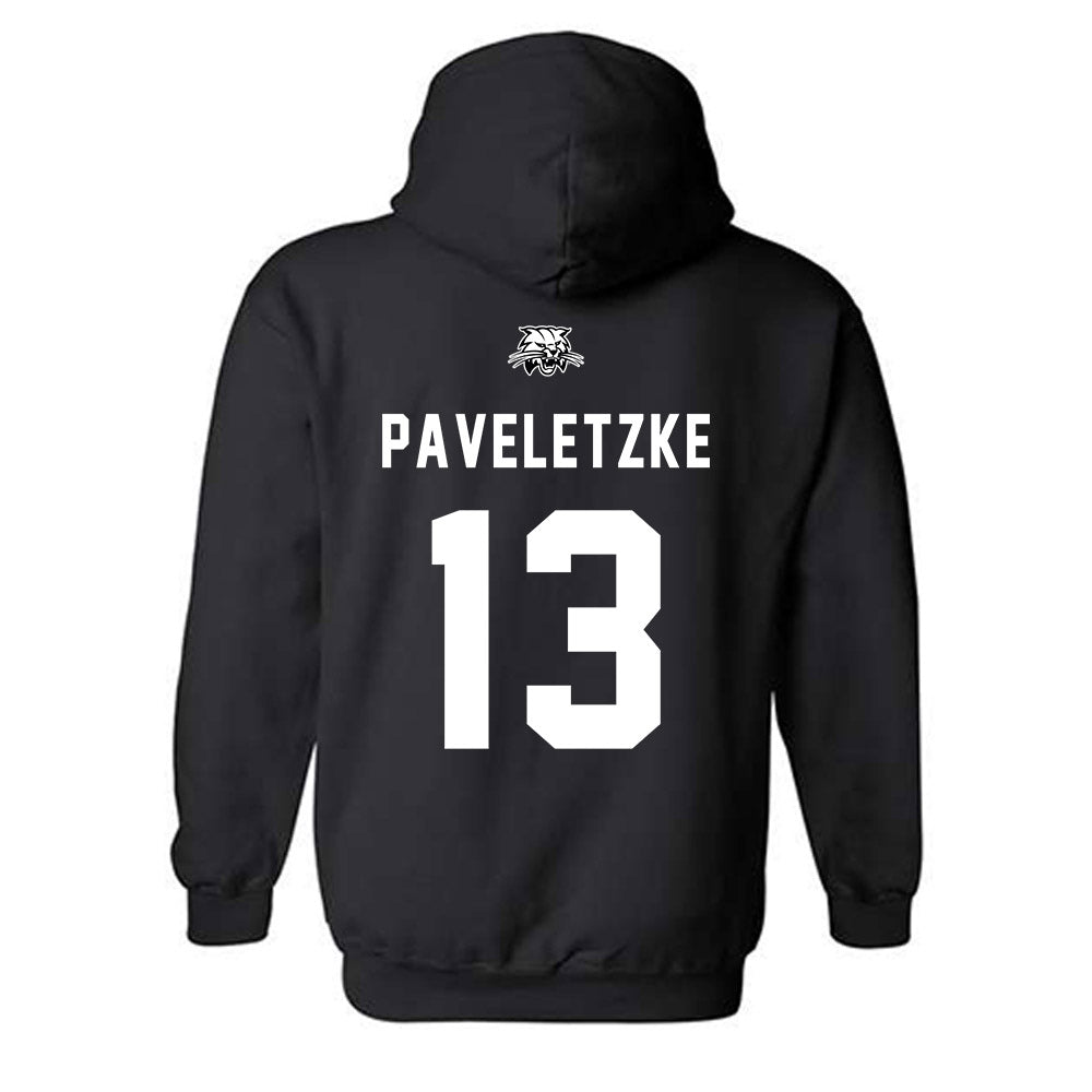 Ohio - NCAA Men's Basketball : Jackson Paveletzke - Sports Shersey Hooded Sweatshirt-1