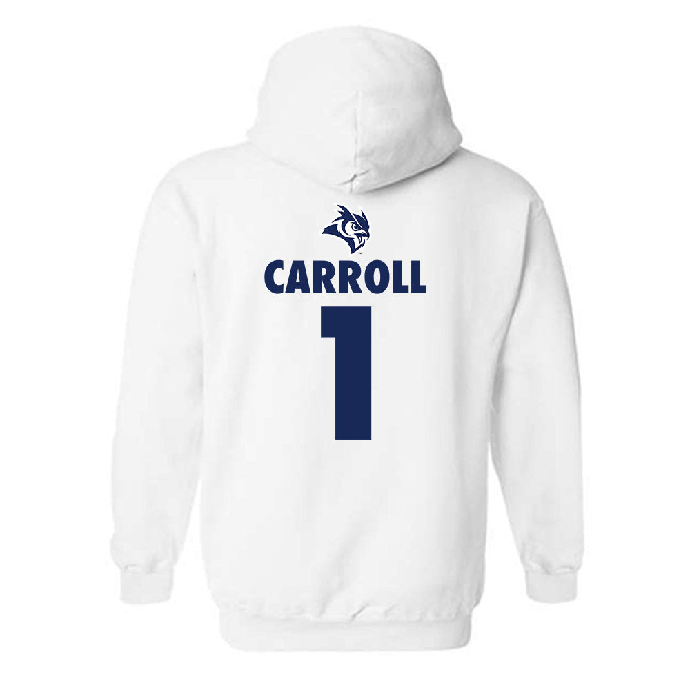 Rice - NCAA Men's Basketball : Cam Carroll - Sports Shersey Hooded Sweatshirt-1