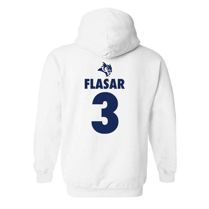 Rice - NCAA Men's Basketball : Zalan Flasar - Sports Shersey Hooded Sweatshirt-1