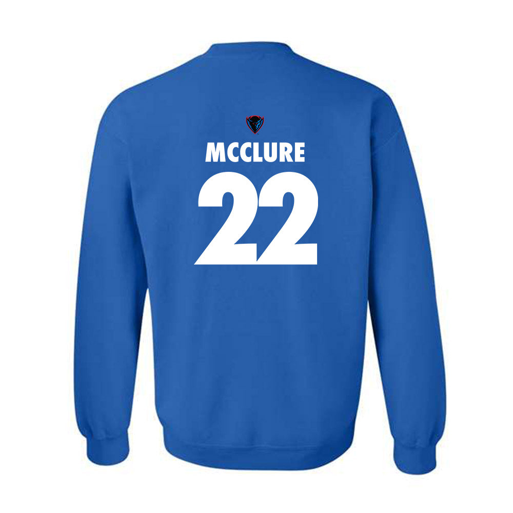 DePaul - NCAA Men's Basketball : Kruz McClure - Sports Shersey Crewneck Sweatshirt-1