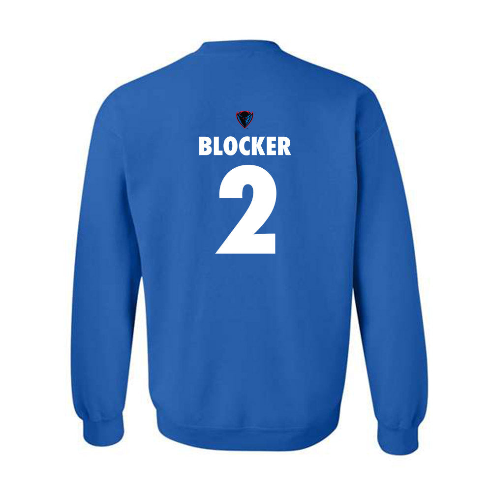 DePaul - NCAA Men's Basketball : Layden Blocker - Sports Shersey Crewneck Sweatshirt-1