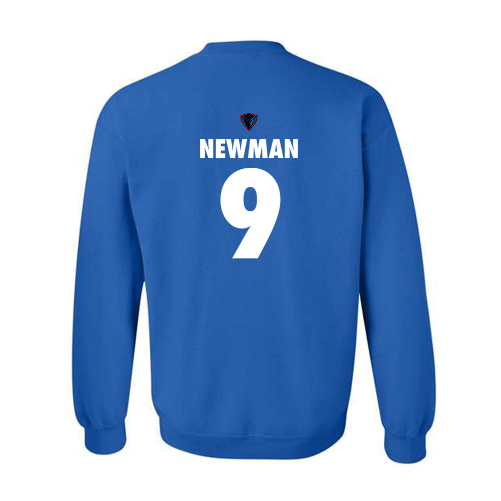 DePaul - NCAA Women's Basketball : Meg Newman - Sports Shersey Crewneck Sweatshirt-1