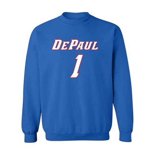 DePaul - NCAA Women's Basketball : Aizhanique Mayo - Classic Shersey Crewneck Sweatshirt-0