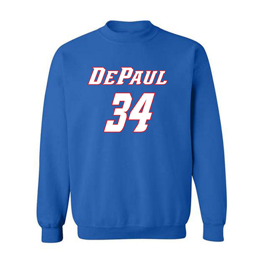 DePaul - NCAA Women's Basketball : Emily Bojan - Classic Shersey Crewneck Sweatshirt-0
