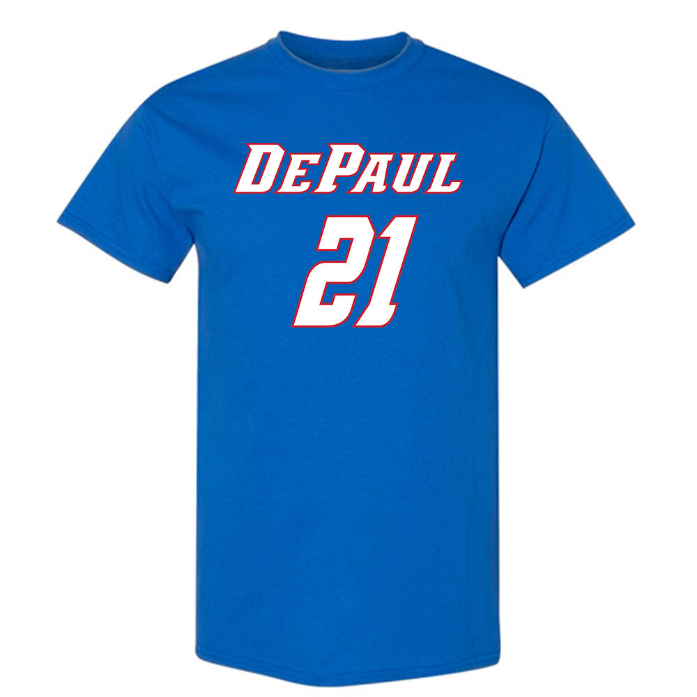 DePaul - NCAA Men's Basketball : Theo Pierre Justin - Classic Shersey T-Shirt-0