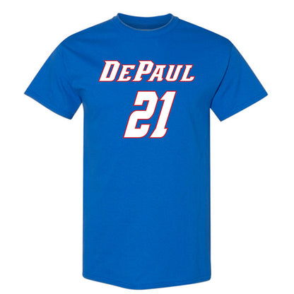 DePaul - NCAA Men's Basketball : Theo Pierre Justin - Classic Shersey T-Shirt-0