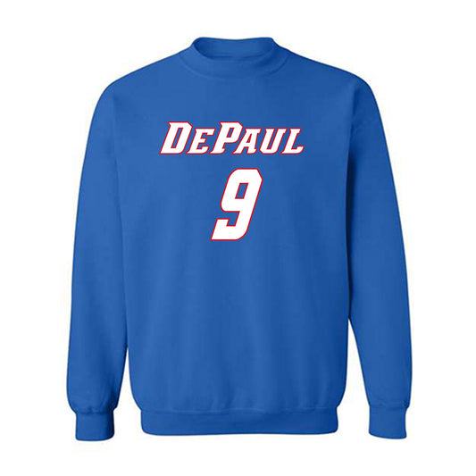 DePaul - NCAA Women's Basketball : Meg Newman - Classic Shersey Crewneck Sweatshirt-0