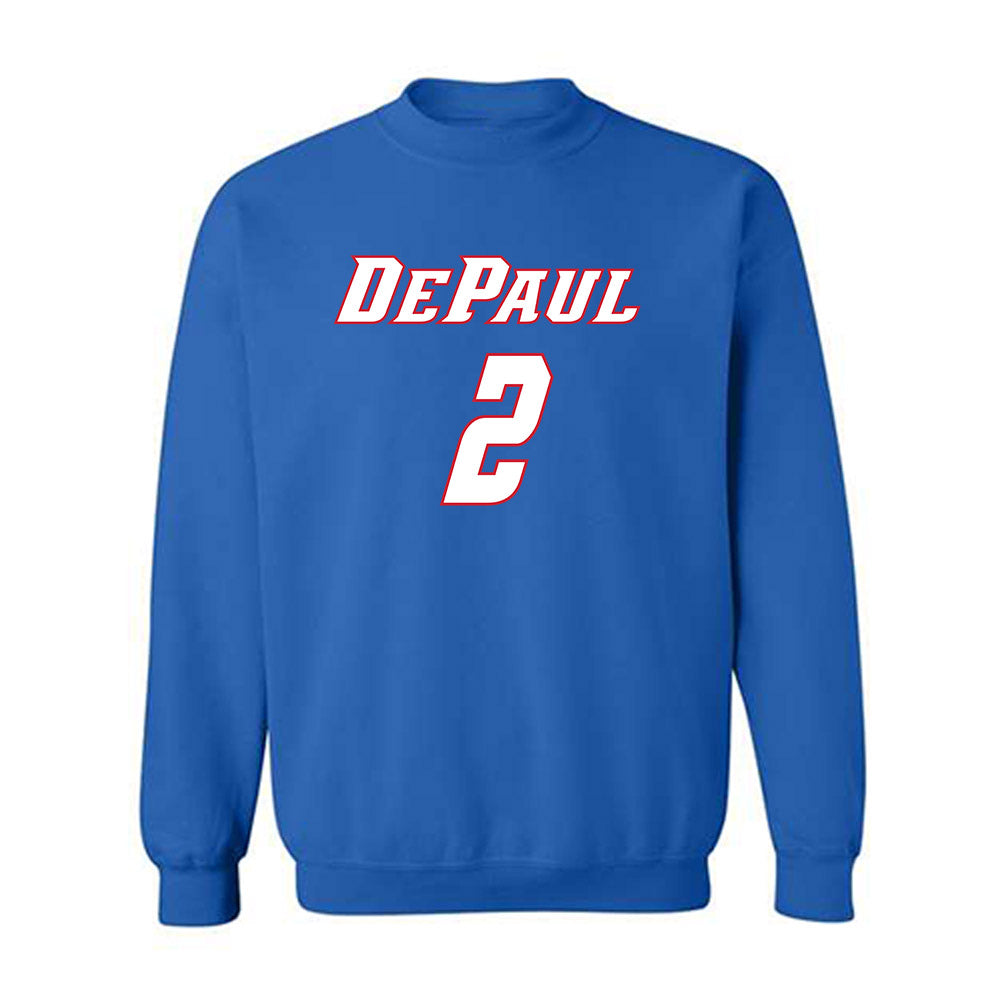 DePaul - NCAA Men's Basketball : Layden Blocker - Classic Shersey Crewneck Sweatshirt-0