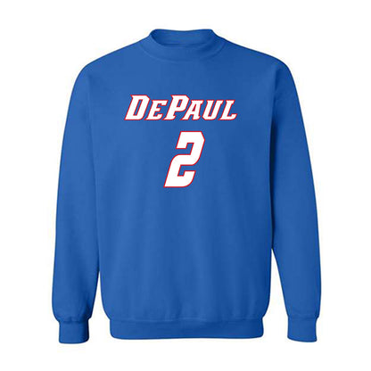 DePaul - NCAA Men's Basketball : Layden Blocker - Classic Shersey Crewneck Sweatshirt-0