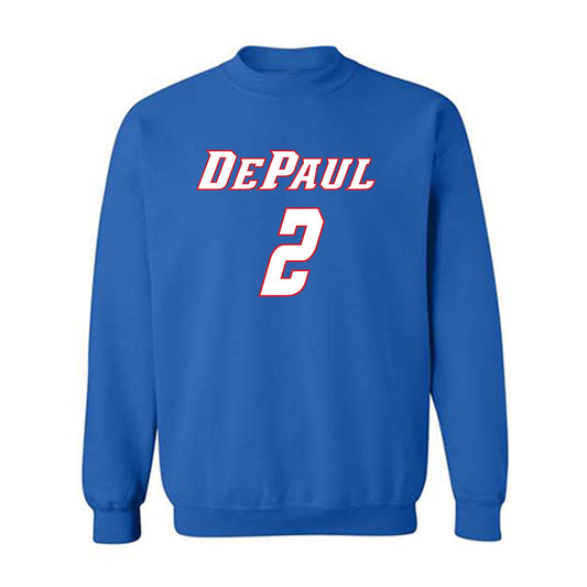 DePaul - NCAA Men's Basketball : Layden Blocker - Classic Shersey Crewneck Sweatshirt-0