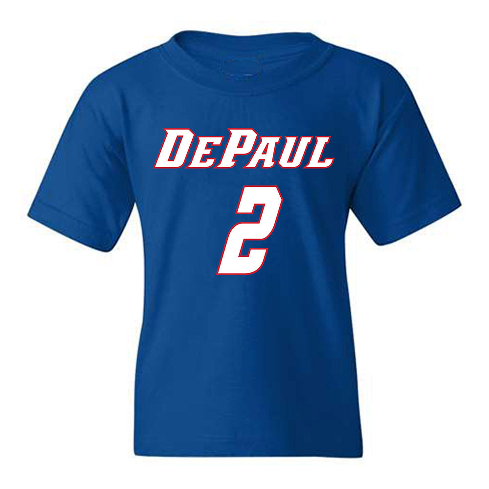 DePaul - NCAA Men's Basketball : Layden Blocker - Classic Shersey Youth T-Shirt-0