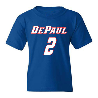 DePaul - NCAA Men's Basketball : Layden Blocker - Classic Shersey Youth T-Shirt-0