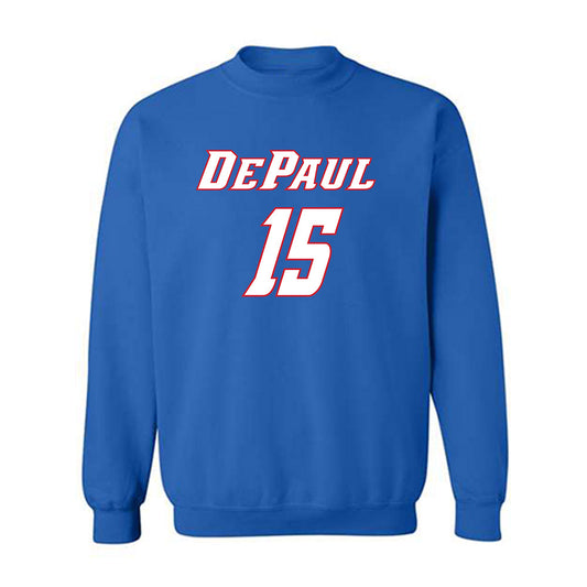 DePaul - NCAA Men's Basketball : Fabian Flores Moreno - Classic Shersey Crewneck Sweatshirt-0