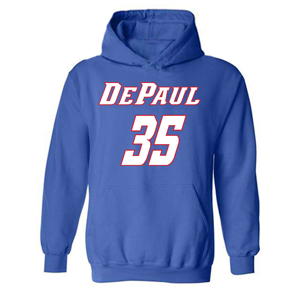 DePaul - NCAA Women's Basketball : Justis Odom - Classic Shersey Hooded Sweatshirt-0