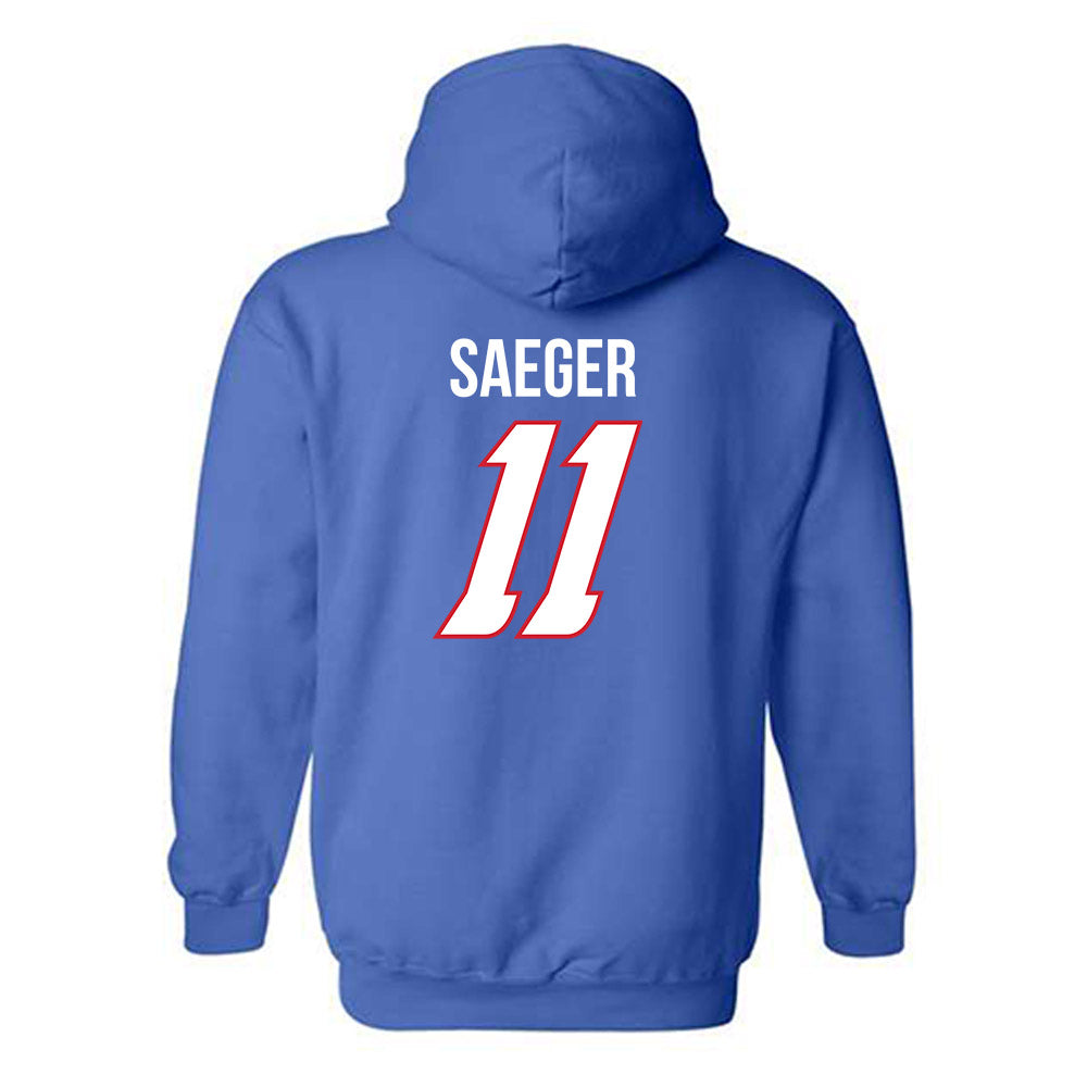 DePaul - NCAA Women's Volleyball : Amanda Saeger - Classic Shersey Hooded Sweatshirt-1