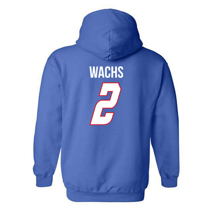 DePaul - NCAA Men's Soccer : Eli Wachs - Classic Shersey Hooded Sweatshirt-1